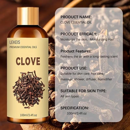 Clove Essential Oil For Facial Care Massage 100 ml (Pack of 1)